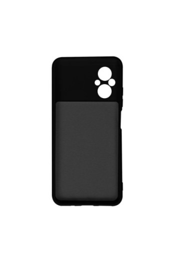 Cover per Xiaomi Poco M5 in Silicone Semi-rigido Soft-touch - nera