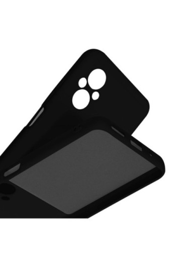 Cover per Xiaomi Poco M5 in Silicone Semi-rigido Soft-touch - nera