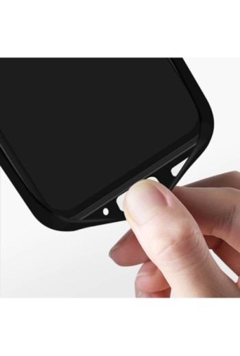 Cover per Xiaomi Poco M5 in Silicone Semi-rigido Soft-touch - nera
