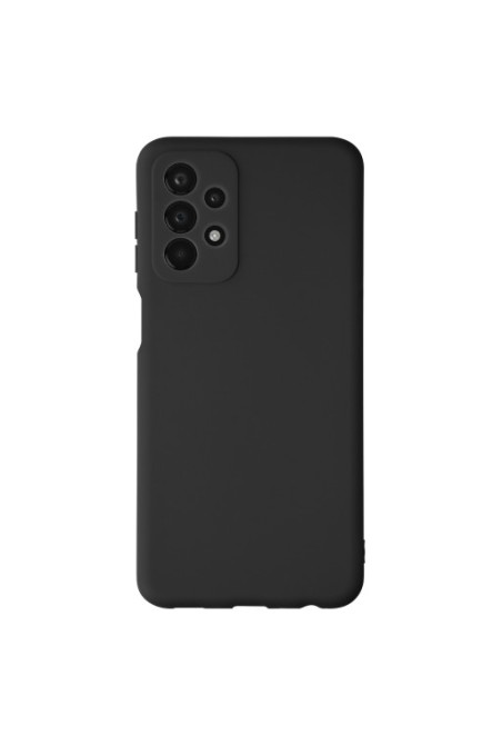 Cover per Samsung A23 5G in gel di silicone con finitura opaca anti-macchie – nera