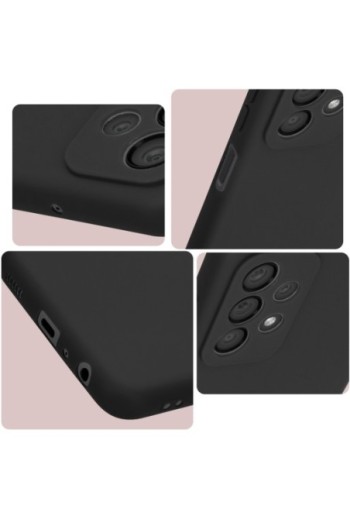 Cover per Samsung A23 5G in gel di silicone con finitura opaca anti-macchie – nera