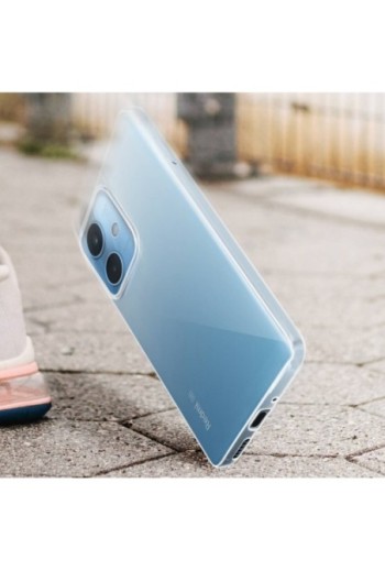Cover in silicone flessibile per Xiaomi Redmi Note 12 5G / 4G extra-sottile 0 3 mm Second Skin – trasparente
