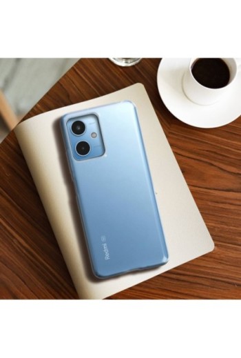 Cover in silicone flessibile per Xiaomi Redmi Note 12 5G / 4G extra-sottile 0 3 mm Second Skin – trasparente