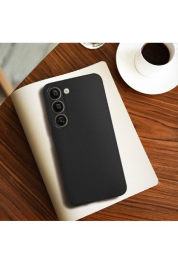 Cover in silicone per Samsung Galaxy S23 extra-sottile 0 3 mm Second Skin - nero opaco