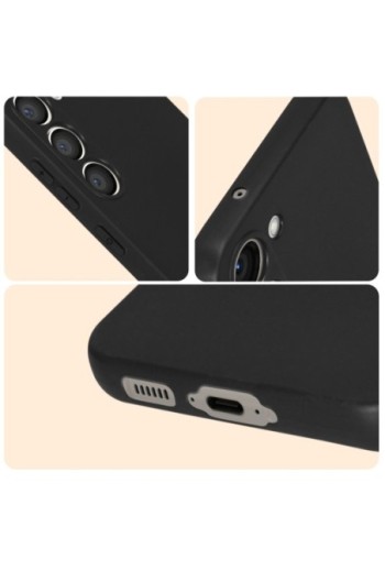 Cover in silicone per Samsung Galaxy S23 extra-sottile 0 3 mm Second Skin - nero opaco