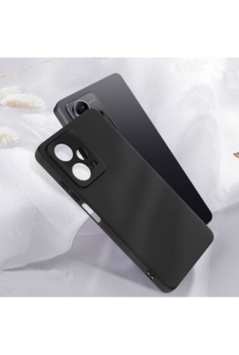 Cover per Xiaomi Redmi Note 12 Pro 5G / 12 Pro Plus 5G in gel di silicone flessibile opaco anti-macchie – nera