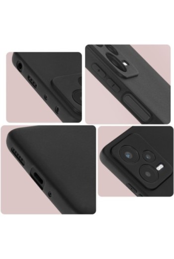 Cover per Xiaomi Redmi Note 12 Pro 5G / 12 Pro Plus 5G in gel di silicone flessibile opaco anti-macchie – nera