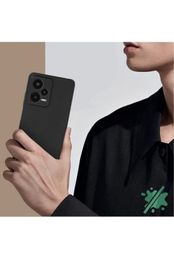 Cover per Xiaomi Redmi Note 12 Pro 5G / 12 Pro Plus 5G in gel di silicone flessibile opaco anti-macchie – nera