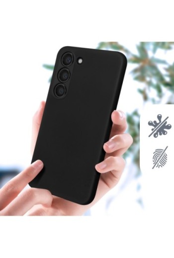 Cover Samsung Galaxy S23 in silicone con finitura soft-touch - nera