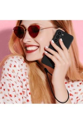 Cover Samsung Galaxy S23 in silicone con finitura soft-touch - nera