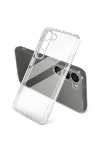 Cover in gel di silicone per Samsung Galaxy S23 sottile e resistente - trasparente