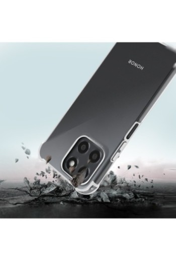 Cover per Honor 70 Lite X8 5G / X6 in gel di silicone con angoli bumper anti-urto - trasparente