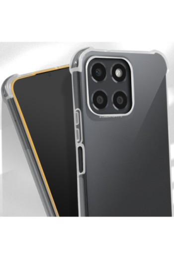 Cover per Honor 70 Lite X8 5G / X6 in gel di silicone con angoli bumper anti-urto - trasparente