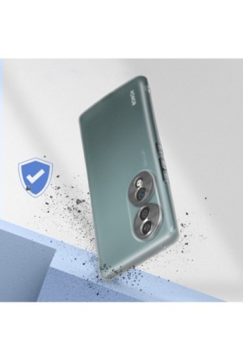 Cover in gel di silicone per Honor 70 sottile e resistente - bianco traslucido