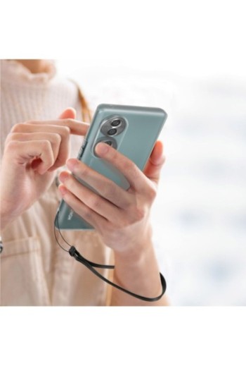 Cover in gel di silicone per Honor 70 sottile e resistente - bianco traslucido