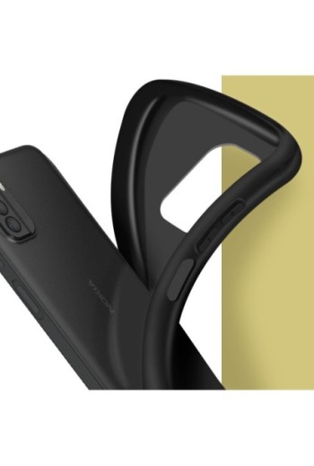 Cover in Gel di Silicone per Honor X8 5G Flessibile e Ultra-sottile - Nera