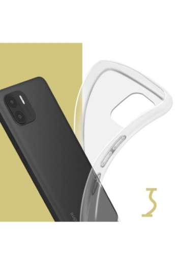 Cover in Gel di Silicone per Xiaomi Redmi A1 e A2 Sottile e Resistente - Trasparente
