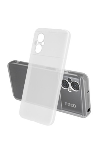 Cover in Gel di Silicone per Xiaomi Poco M5 Sottile e Resistente - Trasparente