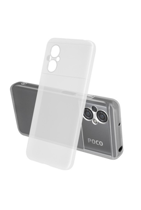 Cover in Gel di Silicone per Xiaomi Poco M5 Sottile e Resistente - Trasparente