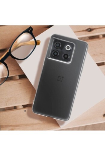 Cover in Gel di Silicone per OnePlus 10T Sottile e Resistente - Trasparente