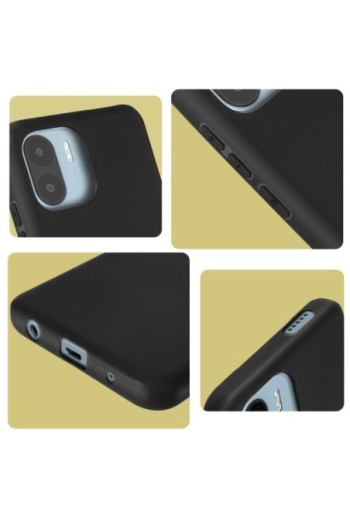 Cover in Gel di Silicone per Xiaomi Redmi A1 e A2 Flessibile e Ultra-sottile - Nera