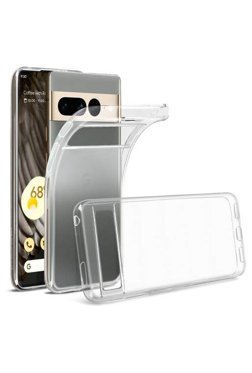 Cover in Gel di Silicone per Google Pixel 7 Pro Extra-sottile 0 3 mm Second Skin - Trasparente