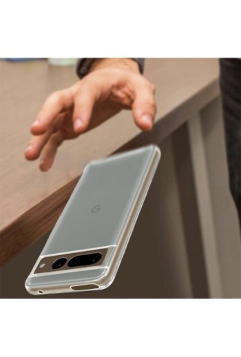 Cover in Gel di Silicone per Google Pixel 7 Pro Extra-sottile 0 3 mm Second Skin - Trasparente