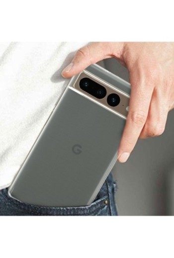Cover in Gel di Silicone per Google Pixel 7 Pro Extra-sottile 0 3 mm Second Skin - Trasparente