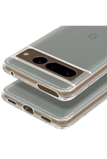 Cover in Gel di Silicone per Google Pixel 7 Pro Extra-sottile 0 3 mm Second Skin - Trasparente