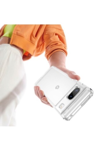 Cover per Google Pixel 7 in silicone flessibile con angoli rinforzati - trasparente