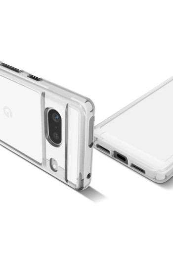 Cover per Google Pixel 7 in silicone flessibile con angoli rinforzati - trasparente