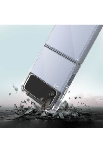 Cover Anti-urto per Samsung Galaxy Z Flip4 Gel di Silicone con Angoli Bumper - Trasparente