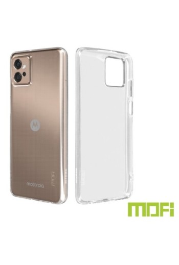 Cover per Motorola Moto G32 silicone resistente ultra brillante e sottile MOFI serie Ming - trasparente