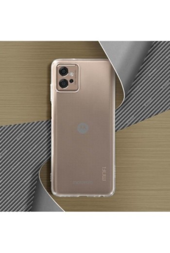 Cover per Motorola Moto G32 silicone resistente ultra brillante e sottile MOFI serie Ming - trasparente