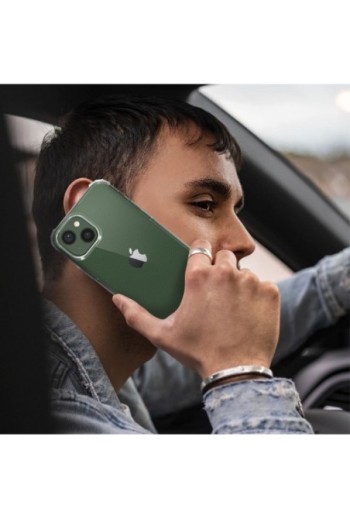 Cover Anti-urto per iPhone 13 Mini Gel di Silicone con Angoli Bumper - Trasparente