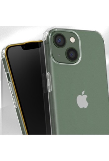 Cover Anti-urto per iPhone 13 Mini Gel di Silicone con Angoli Bumper - Trasparente