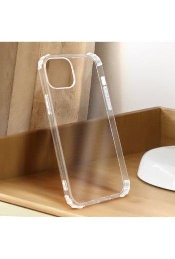 Cover Anti-urto per iPhone 13 Mini Gel di Silicone con Angoli Bumper - Trasparente