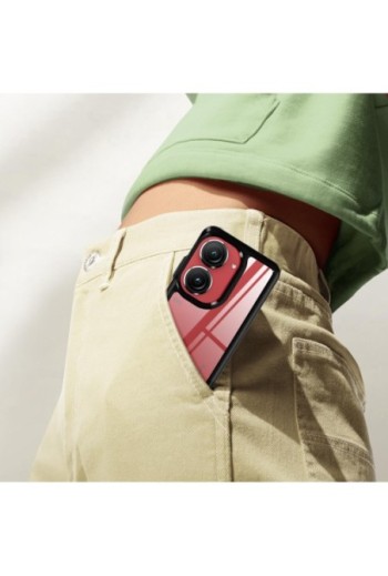 Cover antiurto per Asus Zenfone 10 e 9 con retro rigido e blocco fotocamera rialzato - bordo nero