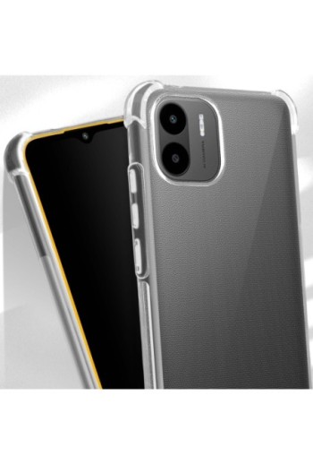 Cover Anti-urto per Xiaomi Redmi A1 e A2 Gel di Silicone con Angoli Bumper - Trasparente