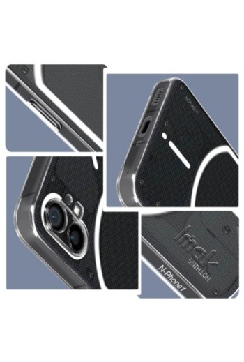Cover per Nothing Phone 1 in silicone morbido Imak - trasparente