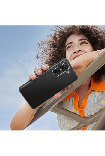 Cover per Asus Zenfone 10 e 9 in silicone morbido Imak - trasparente