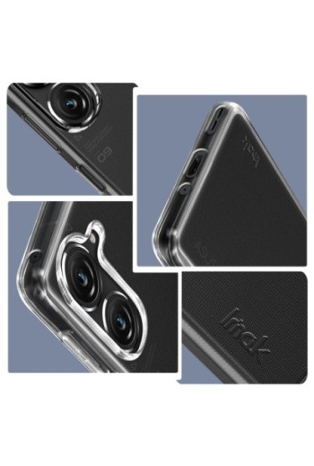 Cover per Asus Zenfone 10 e 9 in silicone morbido Imak - trasparente