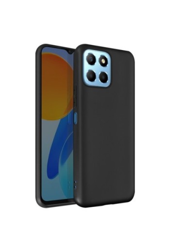 Cover in Gel di Silicone per Honor 70 Lite X8 5G / X6 Flessibile e Ultra-sottile - Nera