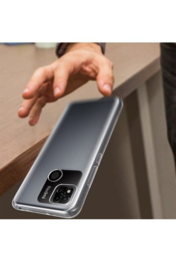 Cover in Gel di Silicone per Xiaomi Redmi 10A Extra-sottile 0 3 mm Second Skin - Trasparente