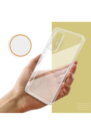 Cover in Gel di Silicone per Xiaomi 12 Lite Sottile e Resistente - Trasparente