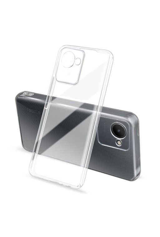 Cover in Gel di Silicone per Realme C30 Sottile e Resistente - Trasparente