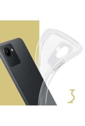 Cover in Gel di Silicone per Realme C30 Sottile e Resistente - Trasparente
