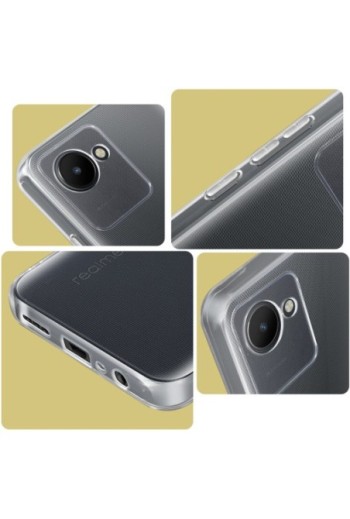 Cover in Gel di Silicone per Realme C30 Sottile e Resistente - Trasparente
