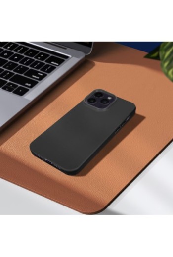 Cover per iPhone 14 Pro Max in Gel di Silicone Opaca Antiscivolo - Nera
