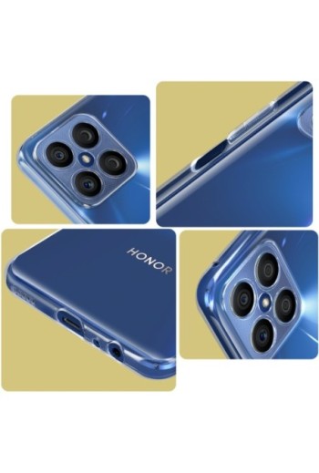 Cover in Gel di Silicone per Honor X8 Sottile e Resistente - Trasparente